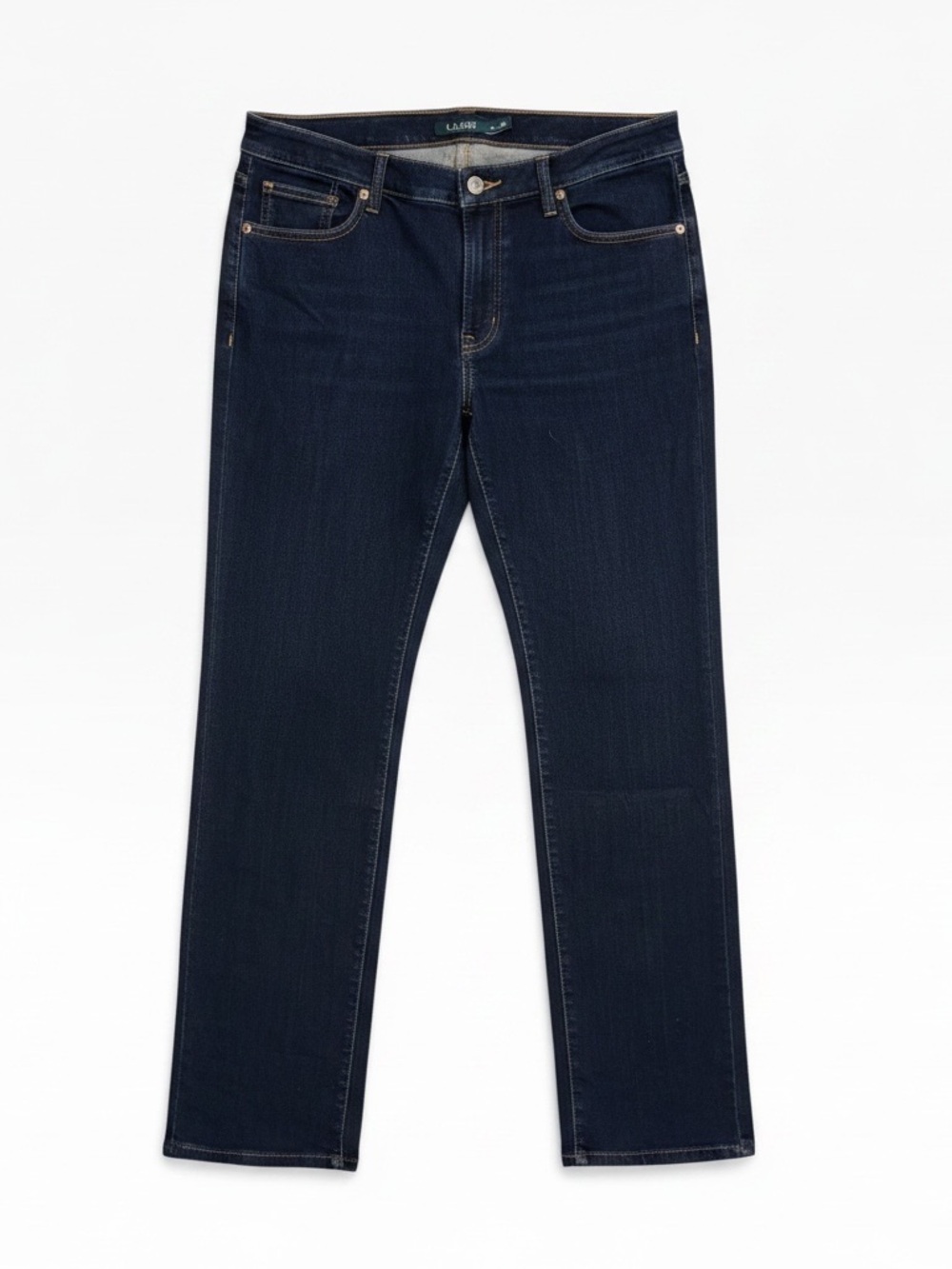 Lauren Ralph Lauren Premier Straight Jeans 16W Dark Wash Stretch Denim